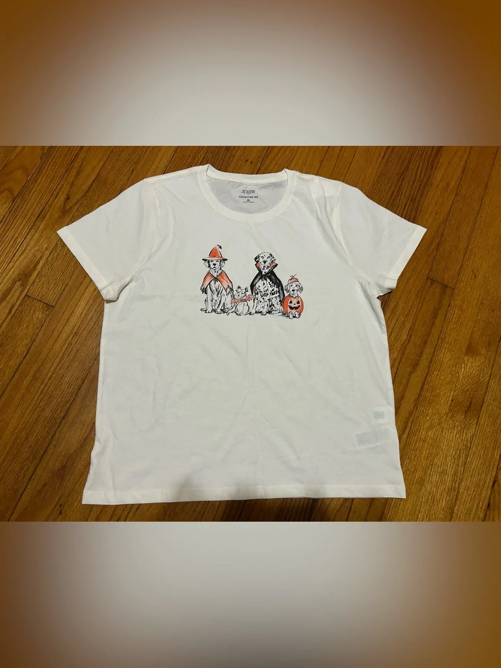 J. Crew Halloween  Dogs T-Shirt: Spooky and Cute Size XL New